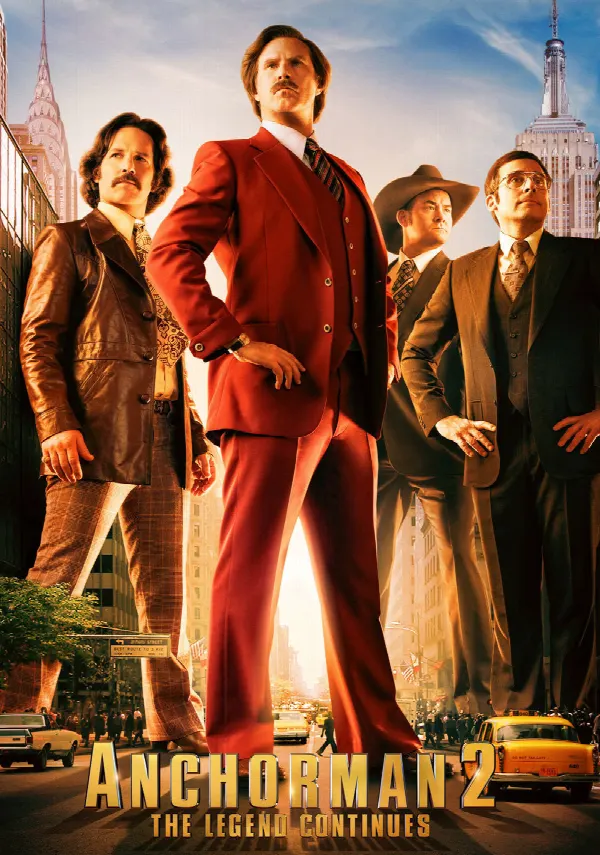 Anchorman 2: The Legend Continues poster