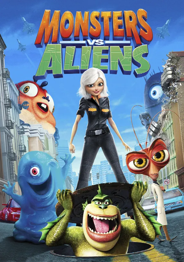 Monsters vs Aliens poster